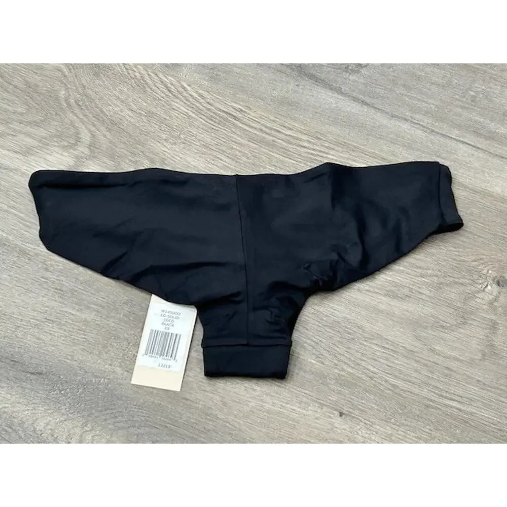 Eberjey Womens So Solid Coco‎ Bikini Bottom Low Rise Cheeky Black Size XS NWT - Picture 7 of 9